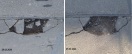 Foto: Straßenbelag/Schlagloch erweitert sich 